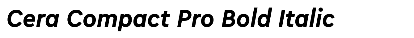 Cera Compact Pro Bold Italic